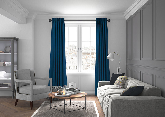 Kent, Navy - Made to Measure Curtains - Image 5
